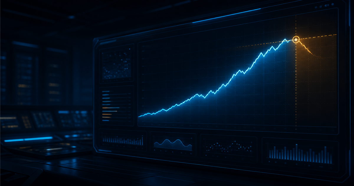 Performance testing dashboard with an early warning threshold